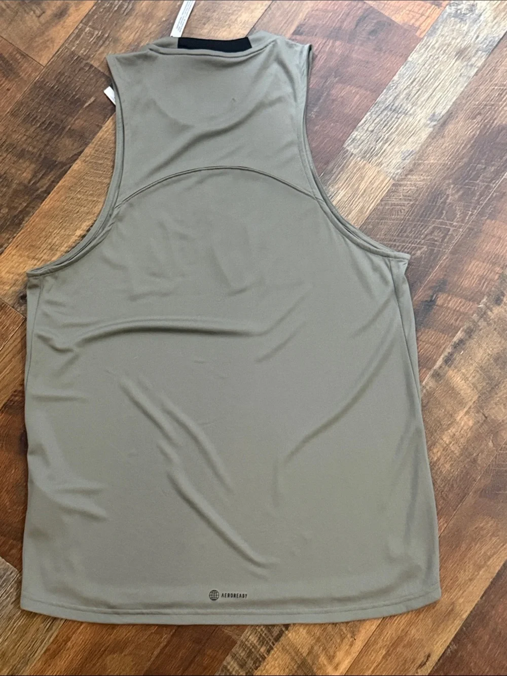 NWT Adidas AEROREADY Training Graphic Tank Top Medium Olive Flame Logo